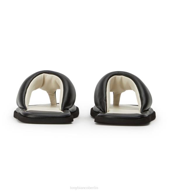 Sandalen| de Tony Bianco Frauen Nikki-Wohnungen schwarzes Nappaleder 4624655
